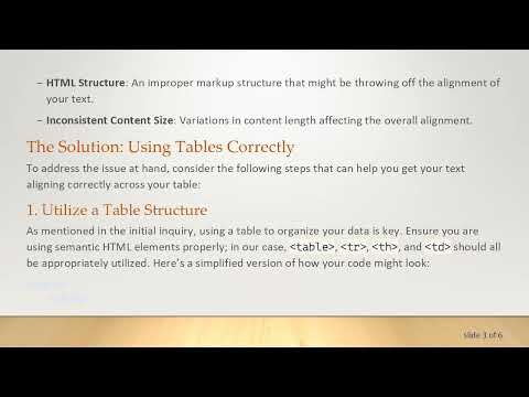 How to Fix Text Align Justify Issues in HTML and CSS