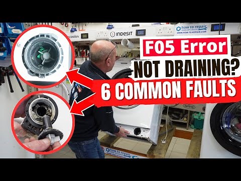 Fix Hotpoint & Indesit Washing Machine F05 or F11 Error (Not Draining) - Easy DIY Guide