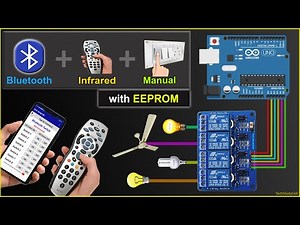 Home Automation using Arduino Bluetooth IR Remote control relay with EEPROM | Arduino Projects 2022