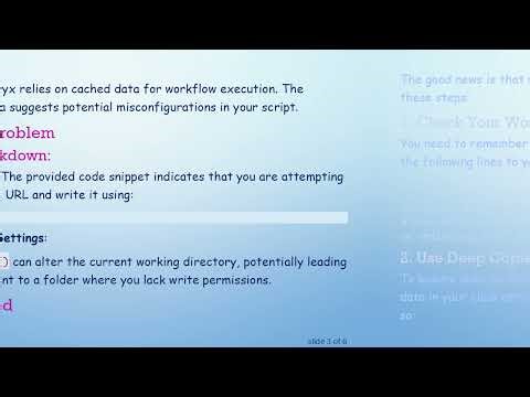 Resolving Alteryx Issues: How to Write Dataframes to SQL or Excel Without Errors
