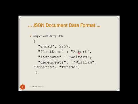 An Introduction to JSON in Oracle Databases