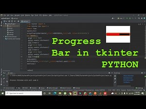 how to add a progress bar to the tkinter GUI | how to use progress bar in python/pycharm GUI