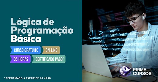 Curso de Lógica de Programação Básica Online Grátis | Prime Cursos