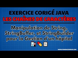 Java Exercice : Manipulation des Chaînes en Java | String, StringBuffer, StringBuilder, String Pool