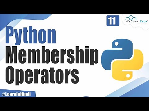 What are Membership Operators in Python | Explained in Hindi For Beginners