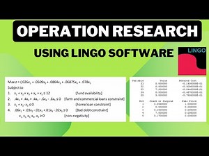 🔥 Lingo Tutorial for Operations Research | Solve Optimization Problems Easily! 🚀📊