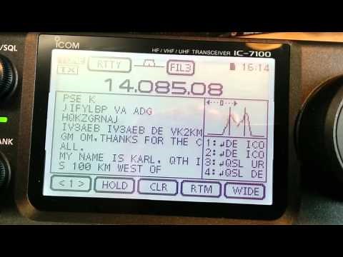 Decoding RTTY on the IC-7100