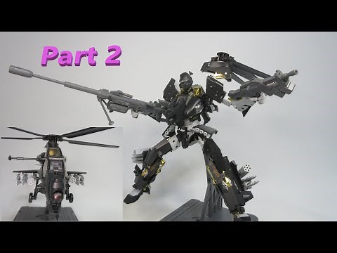 【海外の変形玩具】 ロボットからヘリへ戻し変形！ 神機工業 CS-02 武直10 暗鴞（あんきょう）、Part 2 ／ SCIFIGURE INDUSTRY CS-02 WZ-10