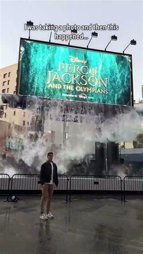 The COOLEST billboard I’ve ever seen! Percy Jackson and the Olympians Season 2 billboard in LA!