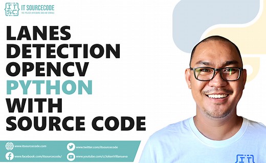 Lane Detection OpenCV Python With Source Code