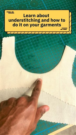 ABC SEWING | How to do an Understitching on your clothes? #sewing #sewingblogger #sewsewsew #howto #sewingtutorial | Instagram