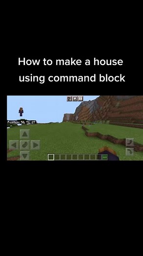 How to Build a House with Command Blocks in Minecraft