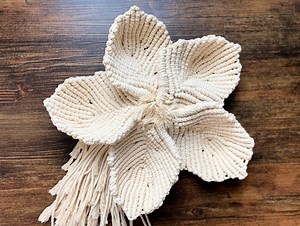 How to Make a Simple Macrame Flower (that's BIG) Tutorial   Video!