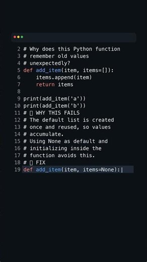 This Python Trick Feels Illegal 😱 | Why does this Python function remember old values unexpecte
