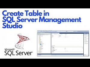 Create Table Using SQL Server Management Studio - Tutorial #ezettutorial #sqlserver #ssms