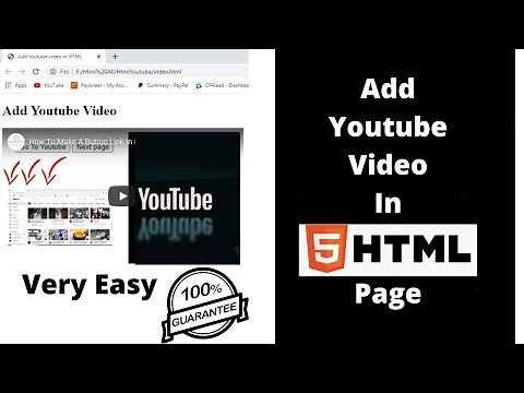 How To Add Youtube Video In HTML | Easy Way