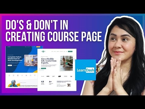 Learndash Front End Course Creation Tutorial | How To Setup Your Learndash Course Pages