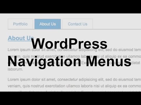 WordPress Navigation Menus (Theme Development)
