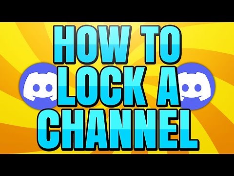 How to Lock a Channel on Discord Server
