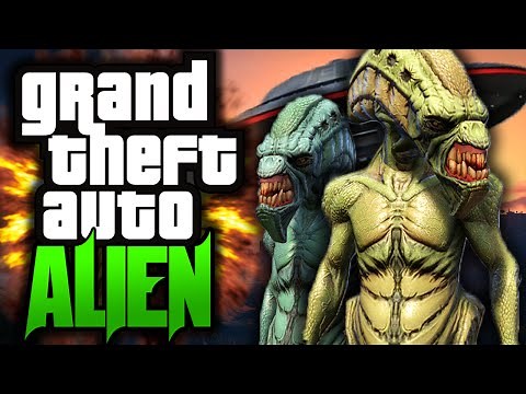 GTA 5 Movie: "Alien Attack!" - Part 1 - (GTA 5 Mods Funny Moments)