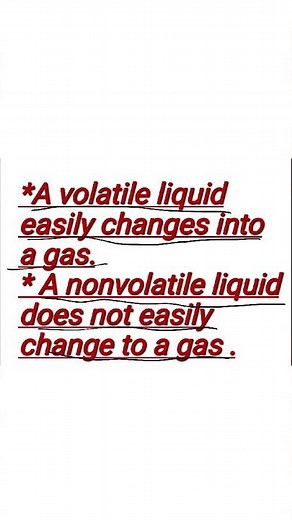 Volatile and Non Volatile Liquid #chemistry #education #science