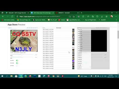SSTV apps Windows Android and IOS for decoding slow scan television pictures