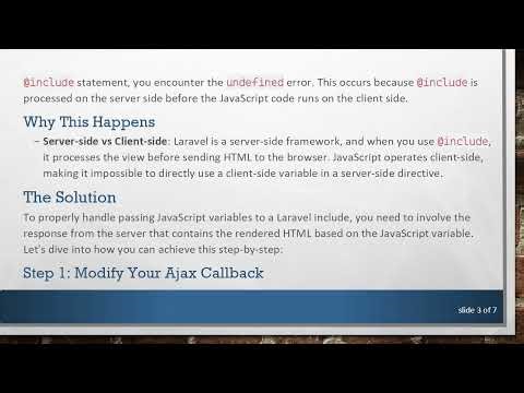 How to Pass JavaScript Variables to Laravel Include: A Comprehensive Guide