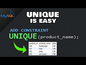 MySQL: UNIQUE constraint