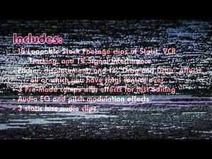 Damaged VHS and Analog TV Effects in After Effects