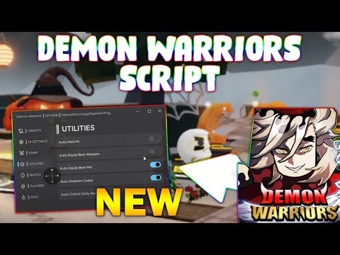 *NEW* Demon Warriors Script (PASTEBIN 2025) ( HATCH EGG , AUTOFARM, KILLAURA, GODMODE )