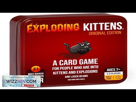 Exploding Kittens Original Edition in Collectible Tin Fun & Hilarious Card