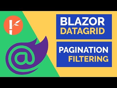 Blazor DataGrid Example | Paging | Filtering | Radzen.Blazor | BCL