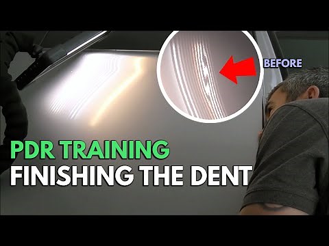 How to get a Super Clean Finish with Paintless Dent Repair | Finishing The Dent | PDR Training