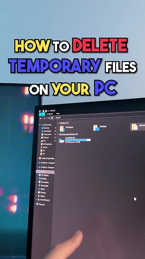 How to Delete Temporary Files on Your PC #pctips #pctricks #recoverit #techtips #pcsetup