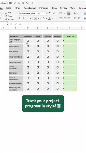 How to Create a Project Tracker in Excel 📊 . . . . . . . #Excel #MicrosoftExcel #ExcelTips #Spreadsheet #DataAnalysis #ExcelFormula #ExcelVBA #ExcelShortcuts #ExcelDashboard #DataVisualization #Automation #ExcelFunctions #ExcelTricks #Productivity #ExcelExperts #ExcelTraining #DataManagement #Office365 #ExcelForBusiness #ExcelHacks #ExcelSkills #PowerQuery #PowerBI #ExcelTutorial #ExcelGeek #BusinessIntelligence #Reporting #DataScience #WorkSmarter | Data Driven Insights
