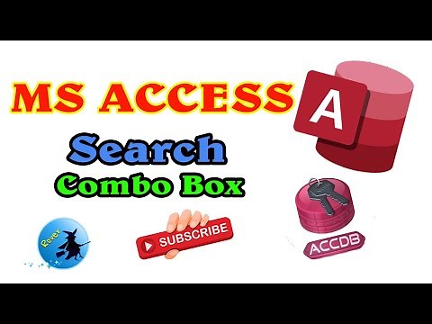 How to add search combo box to MS Access Form