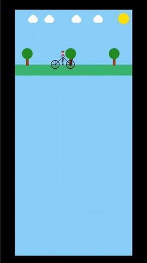Python Game Dev: Realistic Bicycle Girl Animation using Pygame! 🚴‍♀️🔥 #python #pygame #pythonforever
