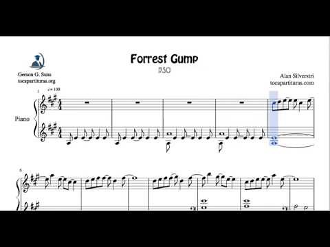 Forrest Gump Theme Partitura Fácil Piano