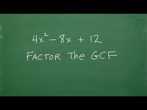 Let’s Factor Out The GCF (Greatest Common Factor) …Step-by-Step…..