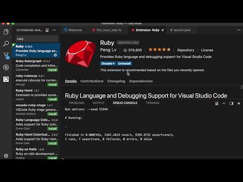 Visual Studio Codeで「プロを目指す人のためのRuby入門」の例題を動かしてみた