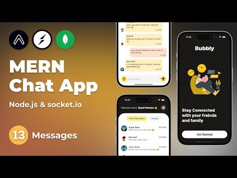 Build a Full Stack Chat App using Socket.io & Expo Router #13 - Messages
