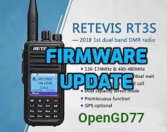 Retevis RT-3S – aggiornamento firmware OpenGD77 | Il mondo di Paolettopn (IV3BVK - K1BVK)
