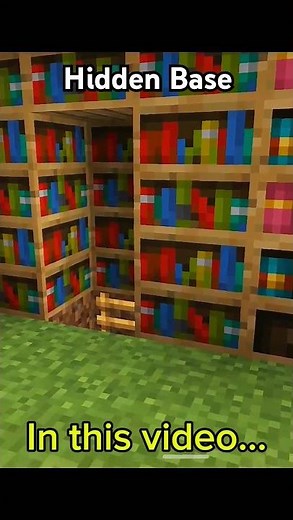 How to build a Hidden Base/Door in Minecraft!