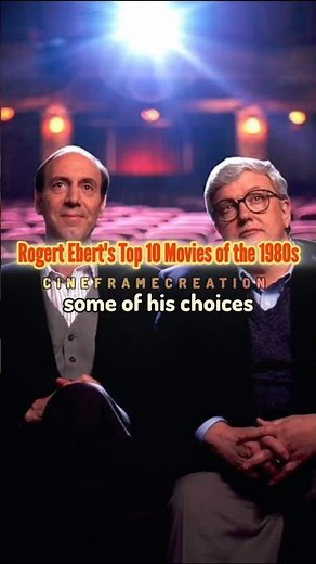 Roger Ebert's Top 10 Best Movies of the 1980s #cinema #shorts