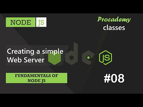 #08 Creating a simple web server | Fundamentals of NODE JS | A Complete NODE JS Course