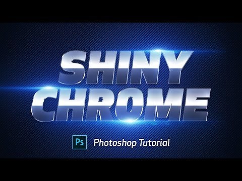 Shiny Chrome Text effect - Photoshop Tutorial