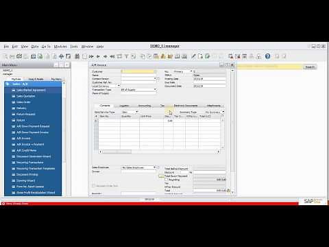 Working With SAP Business One System Form - Part 1