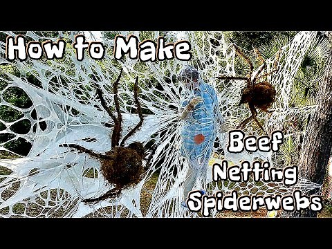 HOW TO MAKE BEEF NETTING SPIDERWEBS