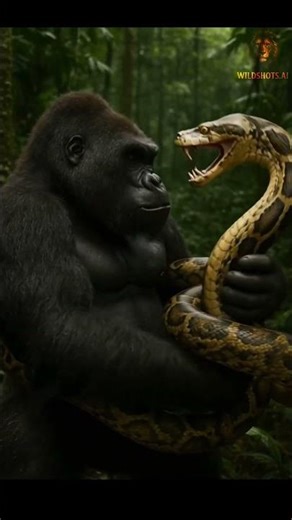 🐍 Gorilla vs Python — The Ultimate Jungle Battle! 🦍