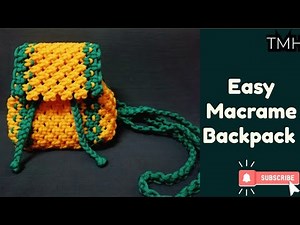 DIY Macrame Backpack Beginner Friendly